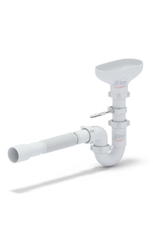 Сифон прямоточный с разрывом струи 1 1/2" *40 с гибкой трубой 40*40/50 АНИ DR0115 *1/25