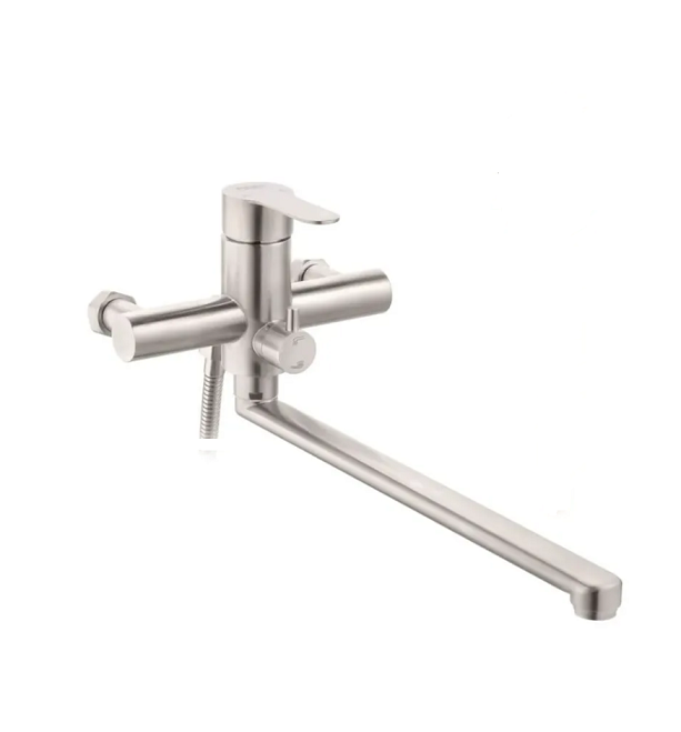 Смеситель универсальный "Potato" плоский излив с переключ. душа, нерж. сталь P22303S *1/10 Смеситель универсальный "Potato" плоский излив с переключ. душа, нерж. сталь P22303S *1/10