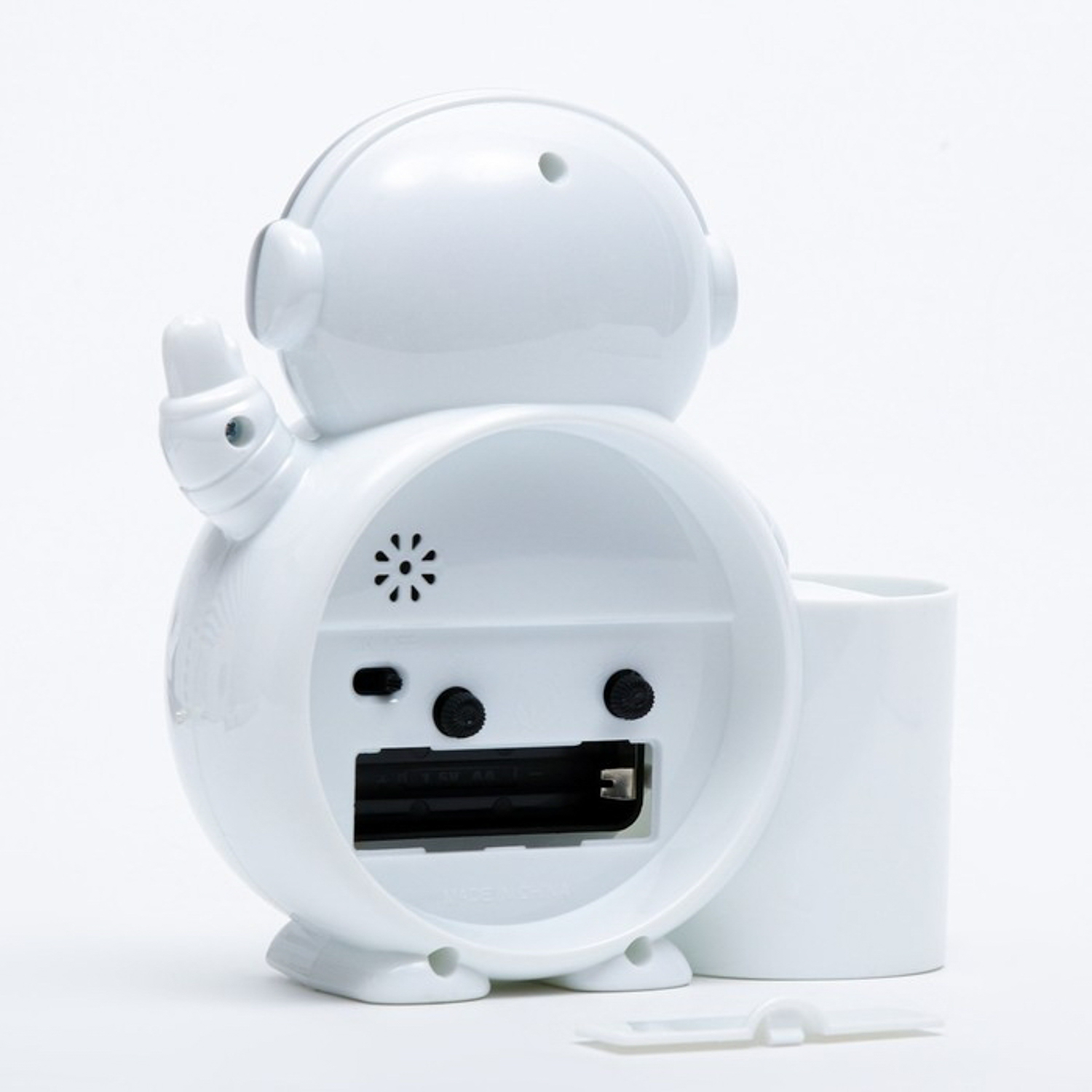 Будильник "Космонавт", с органайзером, 1АА, 14 х 14.5 х 5.2 см   9448326