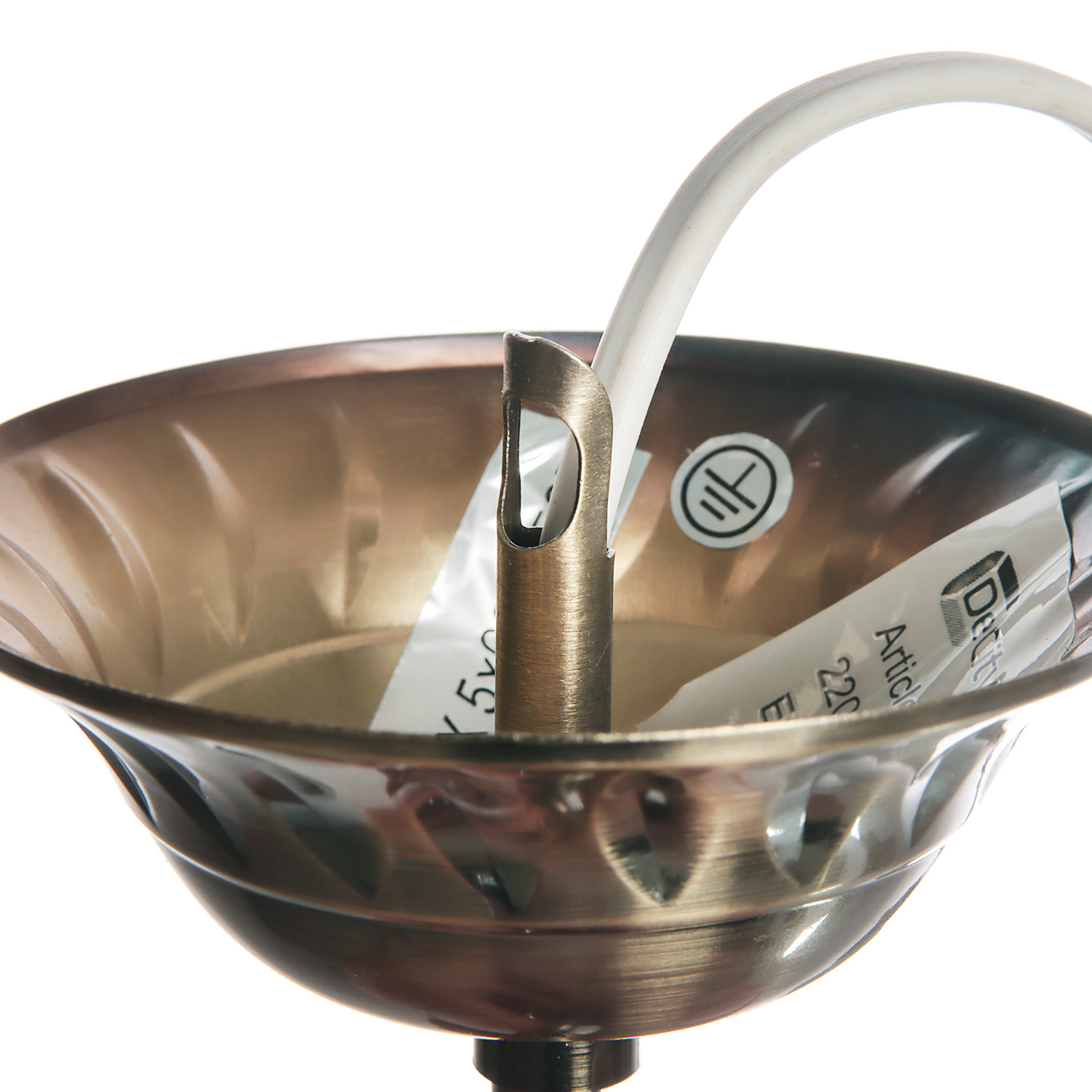 Люстра De City Ариадна, Е27, 5 ламп, 60 Вт, цвет латунь