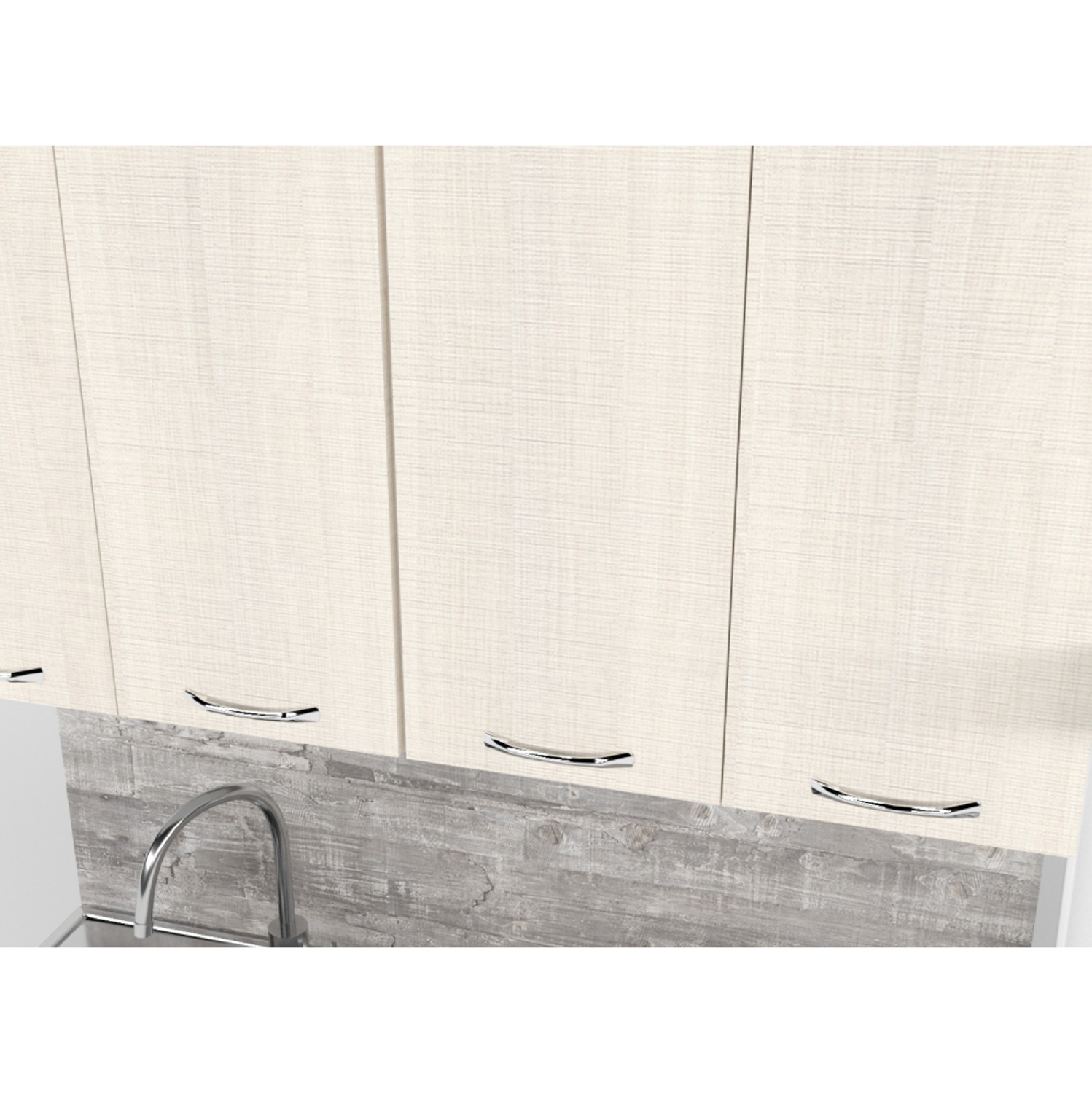 Кухонный гарнитур ГЕРДА Лариса лайт 1 1.2 м, латте / кантри