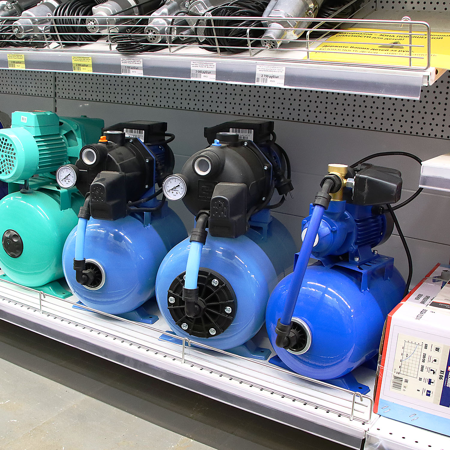 Насосная станция 1100Вт 4200л/час высота подъёма 50м корпус пластик ДЖИЛЕКС ДЖАМБО арт.3016*1