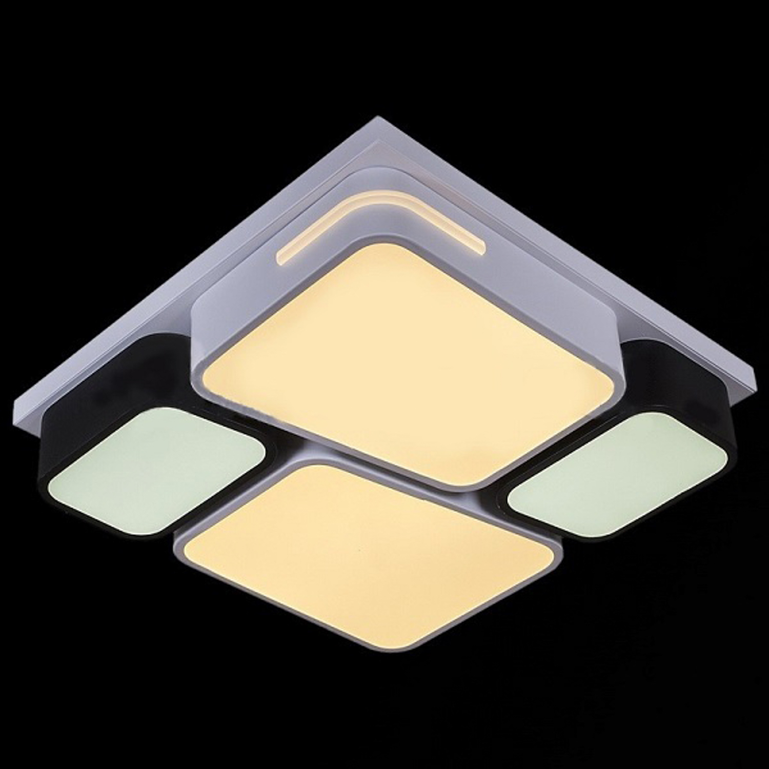 Люстра светодиодная Reluce 03488-9.2, 54 Вт, пульт д/у, диммер, цвет белый