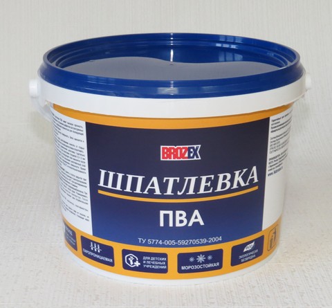 Шпатлевка ПВА 3 кг BROZEX