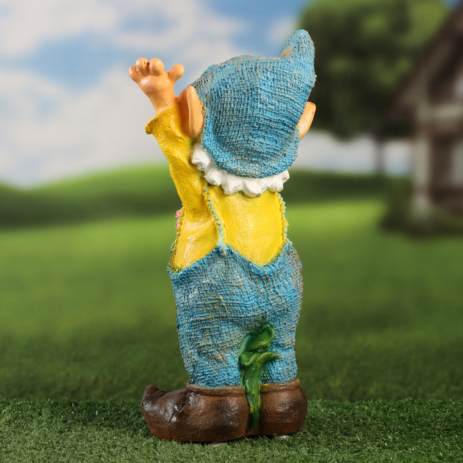 Садовая фигура "Эльф с улиткой" 31х18см 10322327