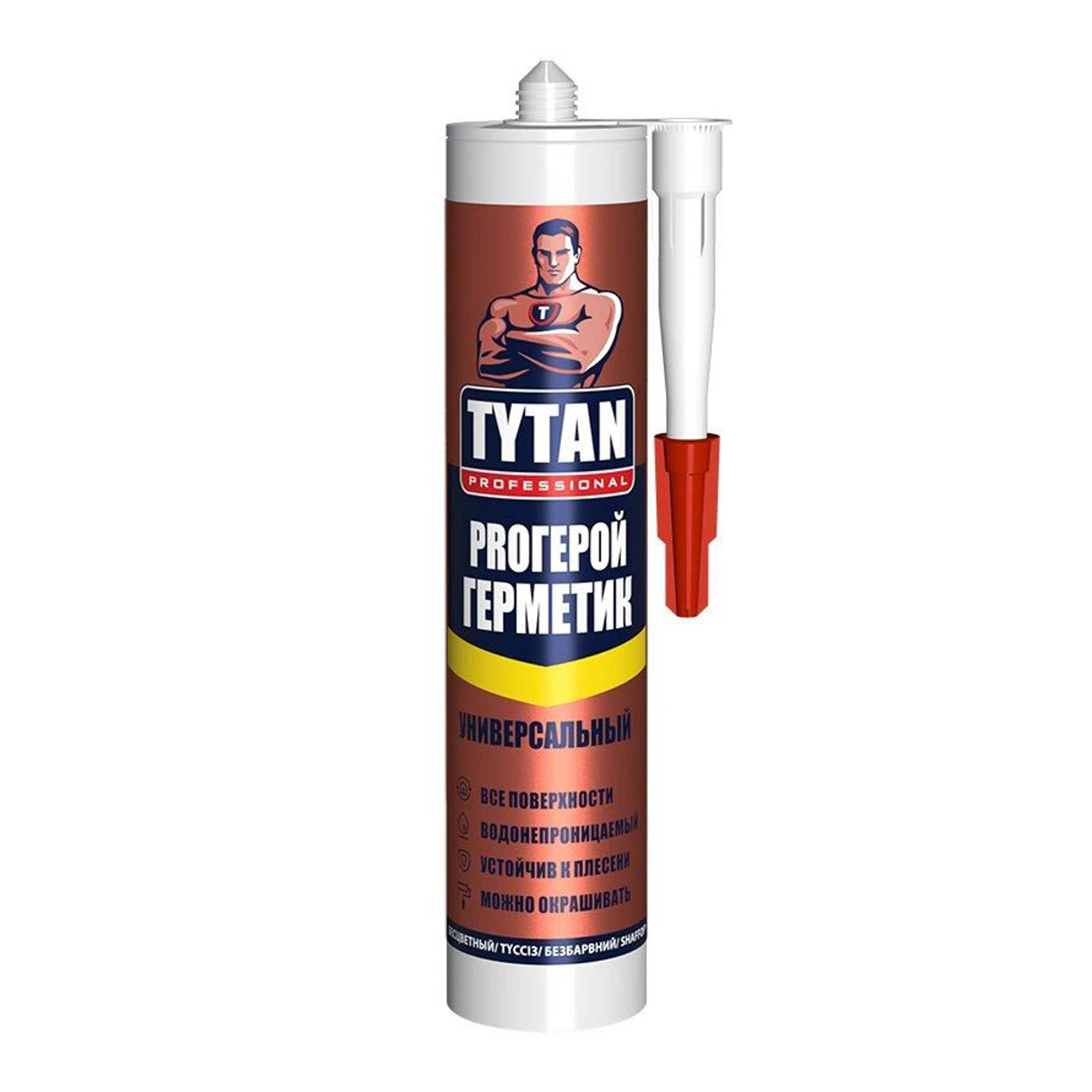 Герметик силиконовый универсальный белый 280мл "TYTAN" PROГЕРОЙ 13949 *1/12