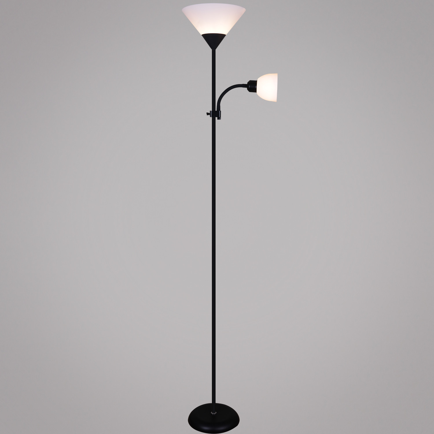 Торшер 00306-0.7-02 BK 2хE27+Е14 60Вт *1/6