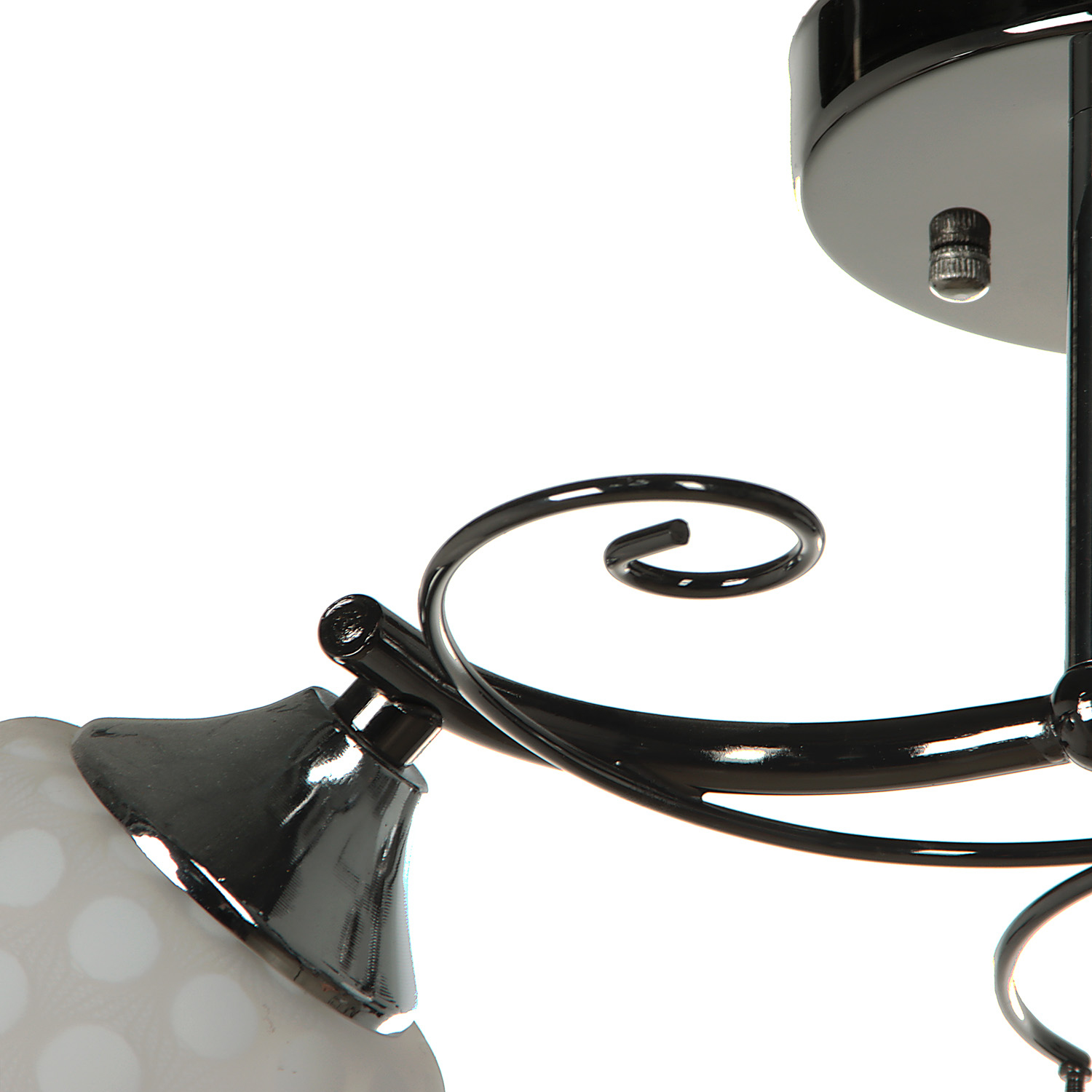 Люстра Verner Lighting А2455/2, 40 Вт, Е27, 2 лампы, черный/хром