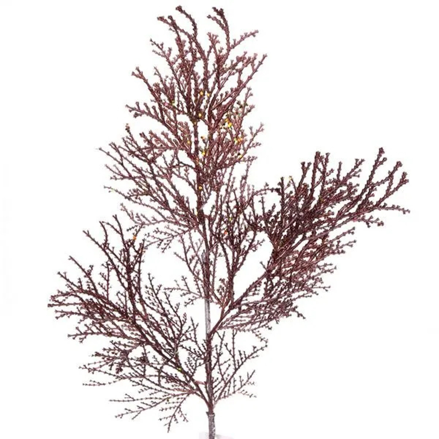 Ветка декоративная "Симфония леса" 80 см, Шоколад