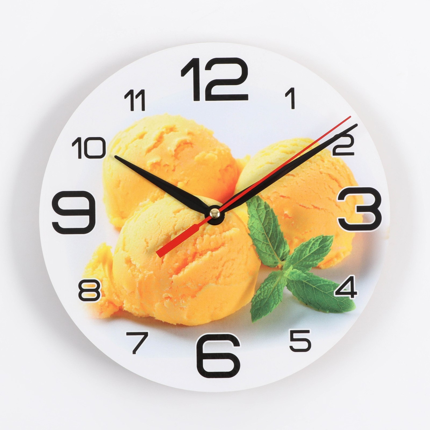 Часы настенные, серия: Кухня, "Мороженое с мятой", 24 см 3571426
