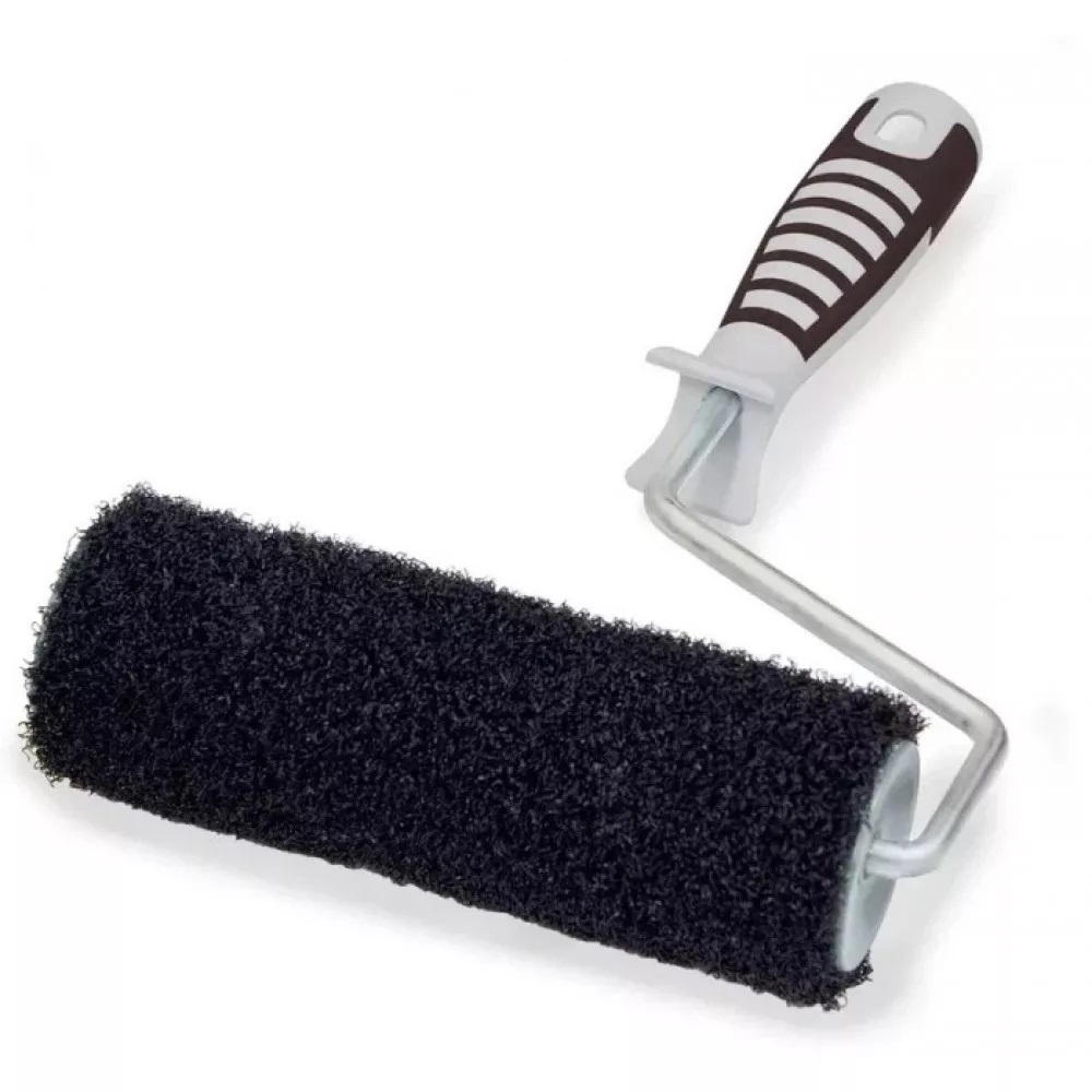 Валик для выравнивающих смесей 180мм D68мм, бюгель d-8мм, ворс 10мм черный нейлон Акор *1/22 Валик для выравнивающих смесей 180мм D68мм, бюгель d-8мм, ворс 10мм черный нейлон Акор *1/22