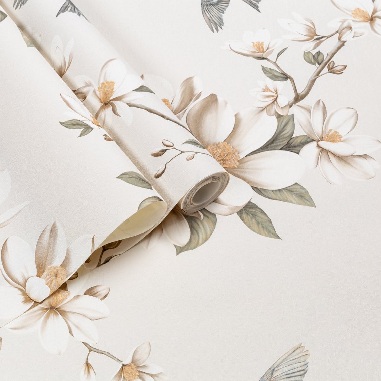 Обои флиз "Палитра" Magnolia (беж.) PL72535-12  1,06*10м *1/8