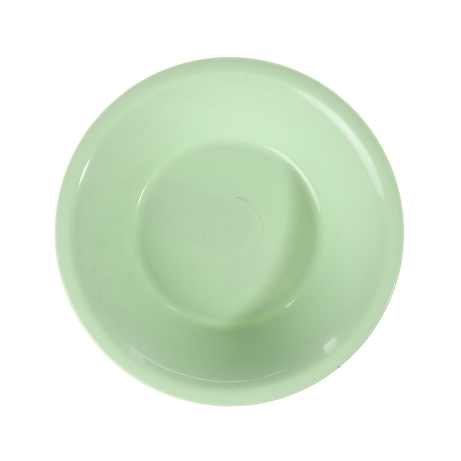 Тарелка пластм. глубокая д.185мм Салатный глянц. арт.wtc-802 ("Новороссийск") *1/50