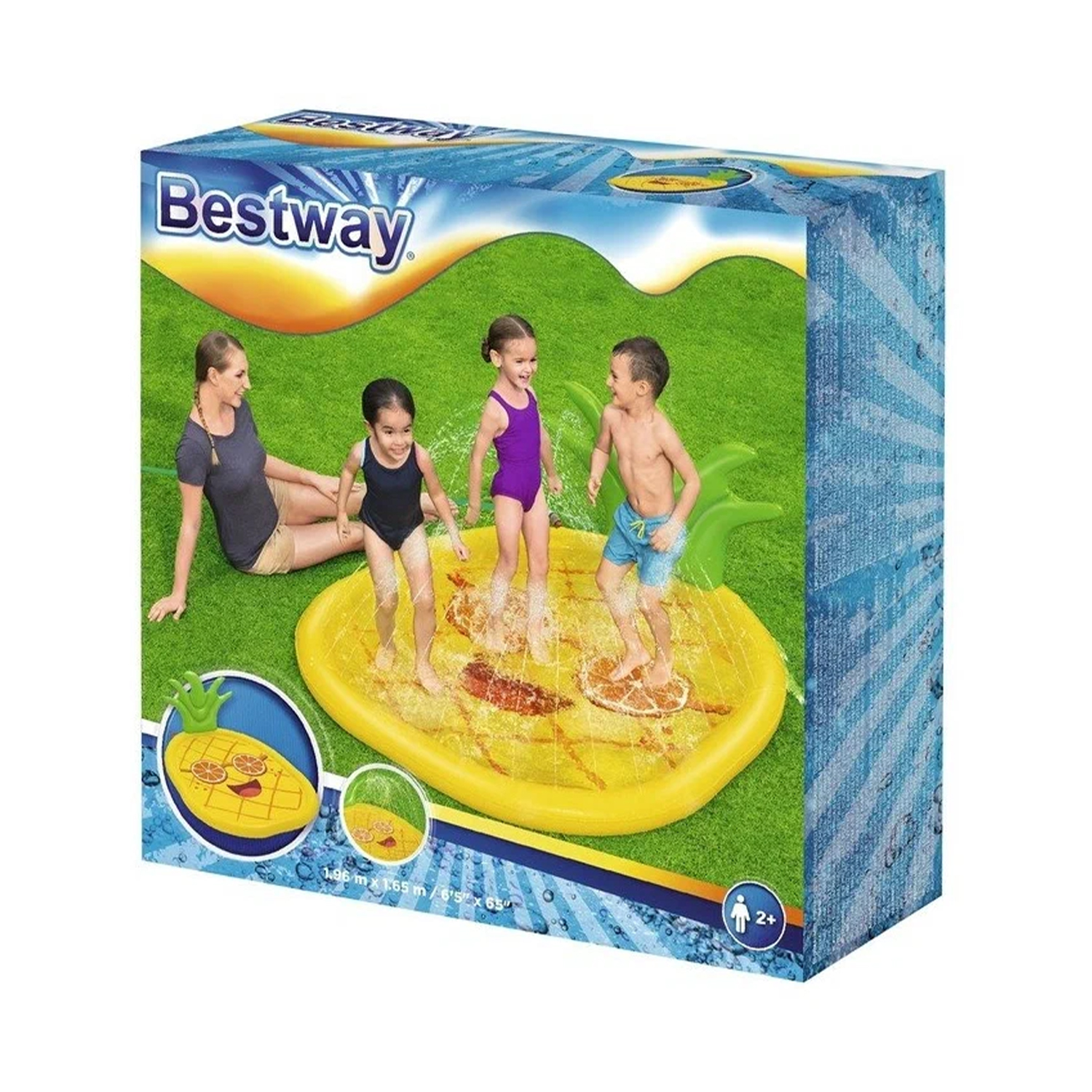 Бассейн надувной "Солнечный ананас" 196 х 165 см, от 2 лет 52565   9298715