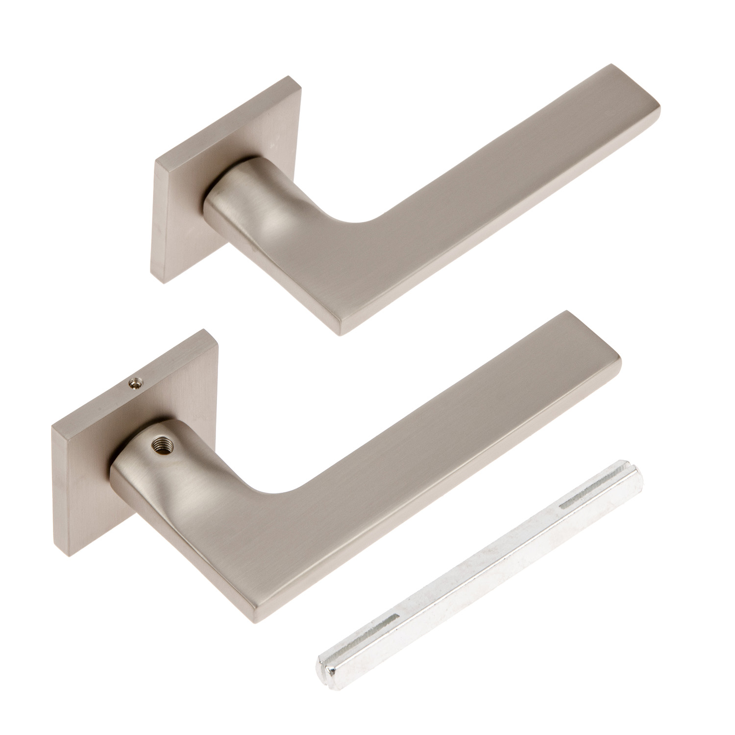 Ручка раздельная НИКЕЛЬ суперматовый H-30121-А-NISM Slim Code Deco *1/18