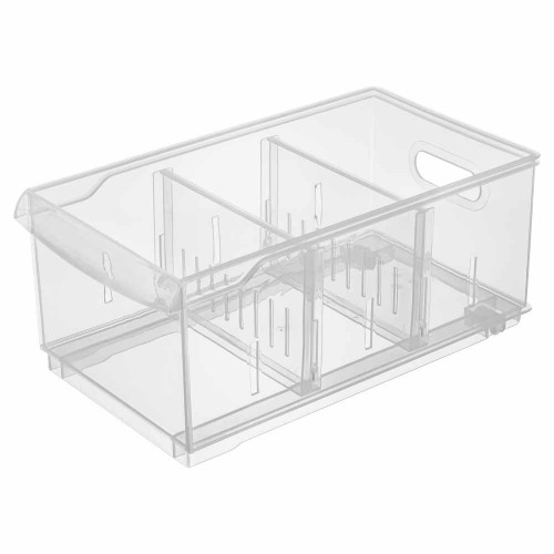 Контейнер для хранения пластм. "Rolly"  5л с раздел.168х305х129мм Прозр арт.433217201"Бытпласт"*1/9