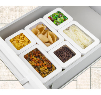 Банка для продуктов пластм. "Степ" 1,7л 160х100x140мм М1297 ("М-Пластика") *1/10