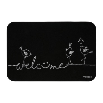 Коврик придверный 40*60 см "Welcome" птицы (арт. 24401)  1*24