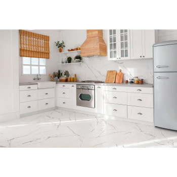 Керамогранит 1.44 м² Global Tile Marmo GT120600203MR, 1200х600х9 мм, глазурованный, белый