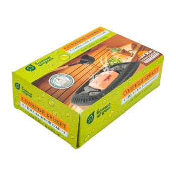 Соляной брикет с гималайской солью, для бани и сауны, "Банные штучки"/9