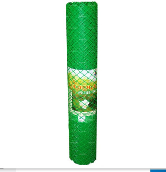 Заборная сетка пласт. выс.1,0м яч.20х20мм Рулон дл.20м Лесной зеленый(яркий) ЗР-15/1/20 *1/96