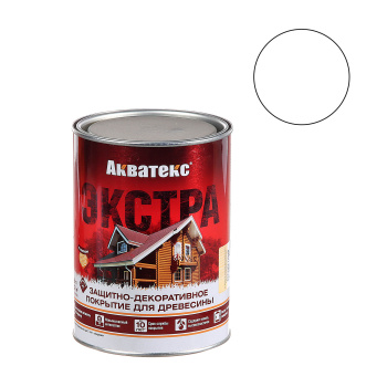 Защитно-декоративное покрытие 0.8 л для древесины АКВАТЕКС ЭКСТРА, алкидное, бесцветный