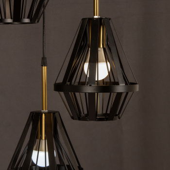 Светильник потолочный подвесной 05586-0.9-03 BK 40Вт Е27 S=18м2 *1