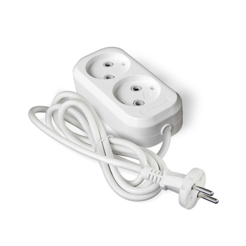 Удлинитель 2 розетки 10м б/з ПВС 2*0,75мм2 6А мощ.нагр 1300Вт Универсал У6-011  *1/30