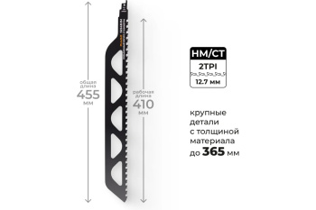 Полотно д/сабельной пилы ГАЗОБЕТОН 2шт 455/12,7мм S2243HM арт.552100 RAGE VIRA *1/10 Полотно д/сабельной пилы ГАЗОБЕТОН 2шт 455/12,7мм S2243HM арт.552100 RAGE VIRA *1/10
