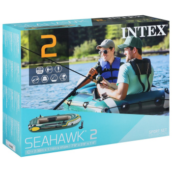 Лодка Seahawk 2, 2 местная, 236 х 114 х 41 см, вёсла, насос, до 240 кг, 68347NP INTEX 533063 Лодка Seahawk 2, 2 местная, 236 х 114 х 41 см, вёсла, насос, до 240 кг, 68347NP INTEX 533063