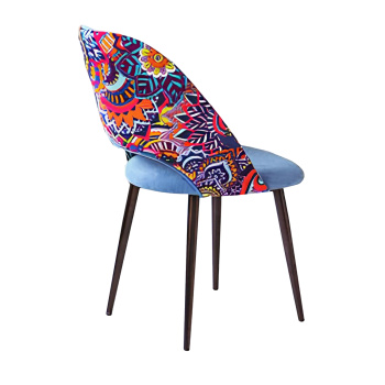 Кресло FORPOST Сэнди, 54x90x41 см, велюр конфетти дасти блю, синий