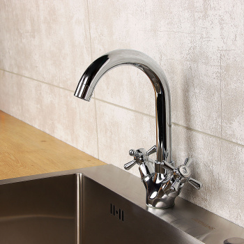 Смеситель для кухни Эверест В10-301 высокий излив *1/10