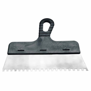 Шпатель фасадный нерж.сталь зубчат 250мм пласт.руч 8*8мм T4P(арт.1201178) *1/10/60 Шпатель фасадный нерж.сталь зубчат 250мм пласт.руч 8*8мм T4P(арт.1201178) *1/10/60