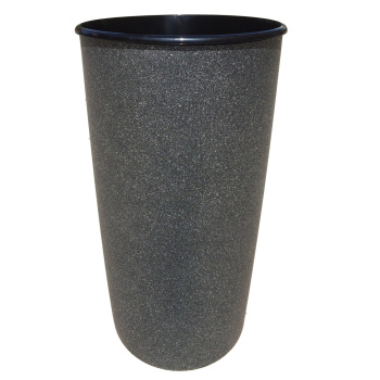 Кашпо пластм.  "Le cone" высокое 41л(вст.18л),d верх.350мм,h600мм Серебр.дождь1200-50*1 Кашпо пластм.  "Le cone" высокое 41л(вст.18л),d верх.350мм,h600мм Серебр.дождь1200-50*1