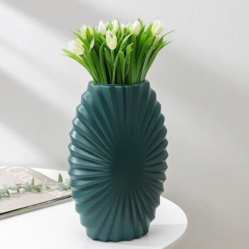 Ваза для цветов 9х18х27,5см, цвет МИКС   7560885