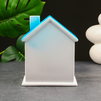 Копилка "Дом, на новую жизнь" белая, оранжевая, зеленая, 21 см 9535366