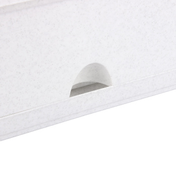 Ящик д/цветов пластм. 60х18,5x15см с поддоном, с др.реш., прик.вент. Мрамор М3221 "М-Пластика" *1/14