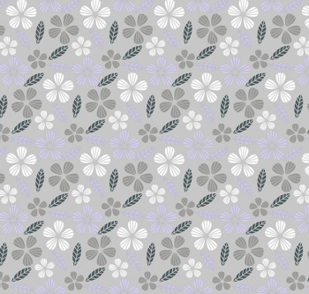 Клеёнка на нетканой основе "Мажор" "Цветочки, лепестки" сирен.-сер.-бел. ш.1,35м 596/7 "Колорит"*20