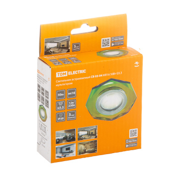 Светильник встраиваемый СВ 03-04 MR16 50Вт G5.3 мульти/хромTDM SQ0359-0051 *1/50