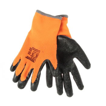 Перчатки рабочие "утепленные" полиэстер, с вспен.латексн.покр. р-р10(XL) PSV040P "Fiberon"12/120