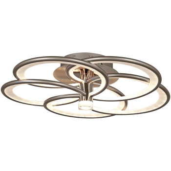 Люстра 09246-0.3-5S Champaign silver LED ПДУ ПДУ+диммер+управление с телефон 3000-6000К S=26м2  *1