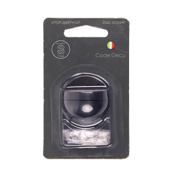 Упор дверной Code Deco DS-0002, черный матовый