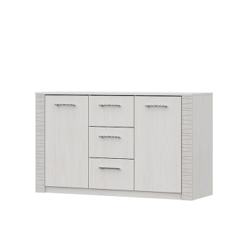 Модульная система "Гамма 20" Комод 3 ящика двухстворчатый Серия 4 (Ясень анкор светлый/Сандал св )*1