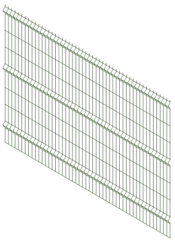 Панель заборная ПРЕГРАДА 3 V3 2700*1940 яч.55х235 3мм Zn+ПП RAL6005 (зеленый) *1 Панель заборная ПРЕГРАДА 3 V3 2700*1940 яч.55х235 3мм Zn+ПП RAL6005 (зеленый) *1