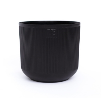 Кашпо пластм. "Росси" 4,4л d верха 190мм h170мм со вставкой Черный AMR-4,4-11 ("VipSet") *1/8
