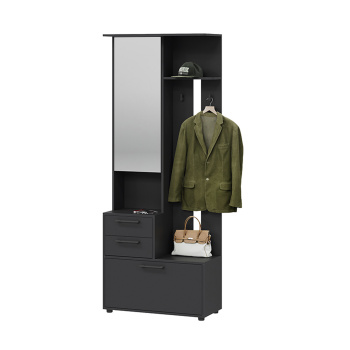 Шкаф-секция комбинированная «Витра» тип 1 Антрацит*1