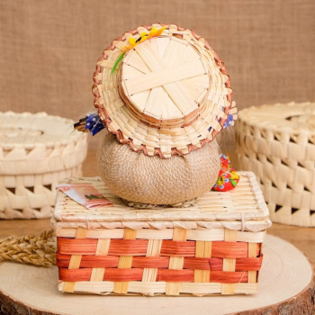 Оберег - шкатулка «Домовой», на сундучке, 12х17х19 см, микс 250934