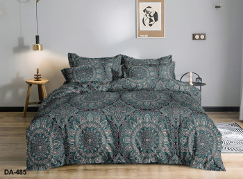 Постельное белье евро бамбук Орхидея DA-485, наволочки 70*70 - 2шт *1