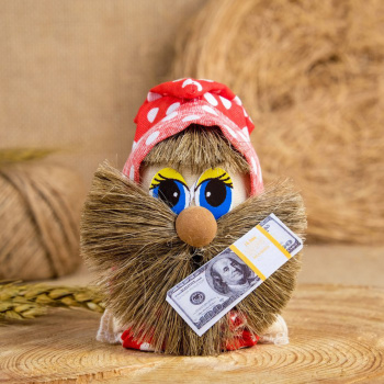 Оберег «Домовой с долларами», будьте здоровы, 10 см, микс 2690109