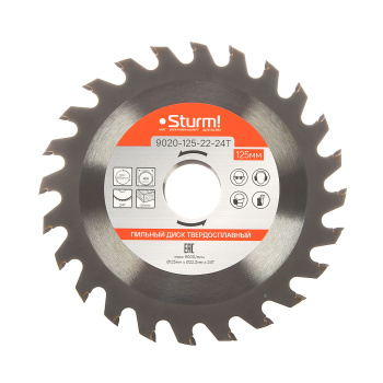 Диск пильный 125*22,2мм 24 зубьев по дереву (9020-125-22-24Т) Sturm *1/50 Диск пильный 125*22,2мм 24 зубьев по дереву (9020-125-22-24Т) Sturm *1/50